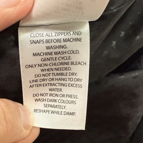 Canadiana Black Rain Jacket Weather Gear Light Wind RCGS X Womens Size XS - Picture 9 of 16